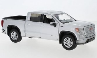 GMC Sierra 1500 SLT Crew Cab, stříbrná, 2019